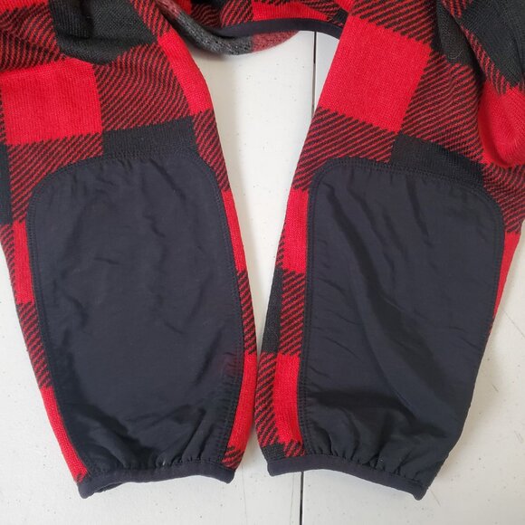 Columbia Sweater Weather 1/2 Zip Buffalo Plaid Red Black Sweatshirt Men's XL - Picture 6 of 10